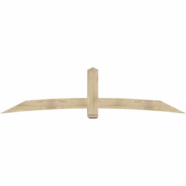 Ekena Millwork Bellingham Rough Sawn Timber Gable Bracket, Douglas Fir, 108"W x 27"H x 6"D x 6"F, 6/12 Pitch GBW108X27X0606BEL00RDF - main